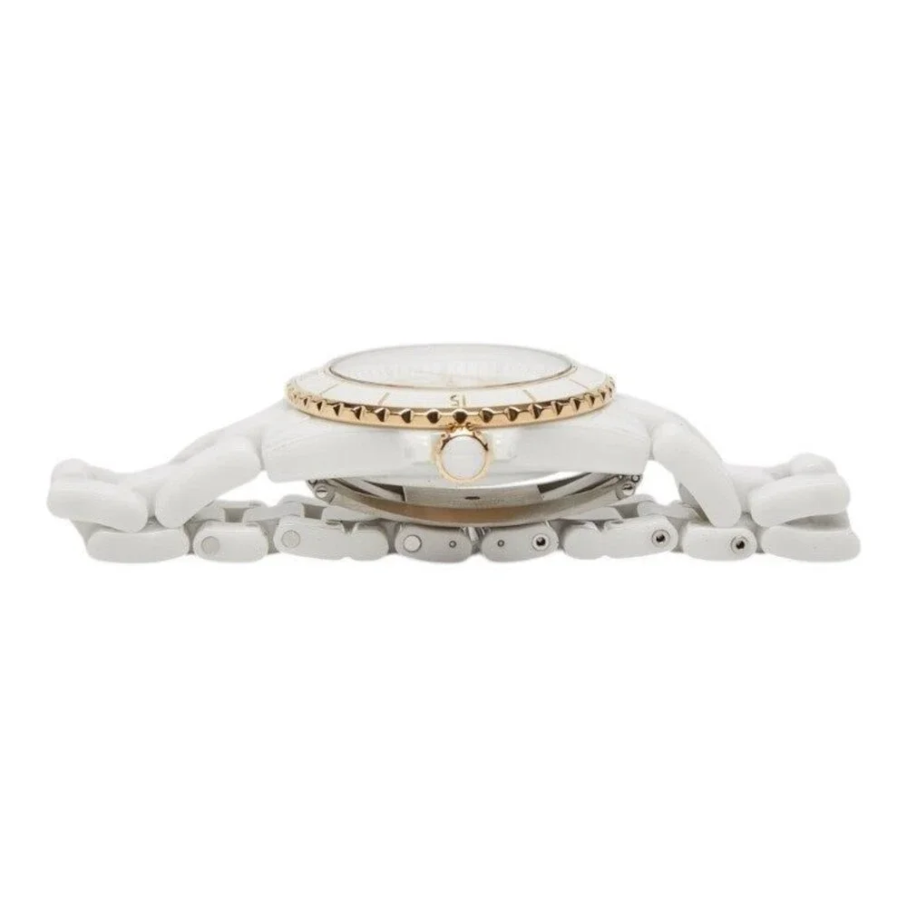 Chanel J12 Caliber 12.1 Automatic 18K Yellow Gold Ceramic Watch White